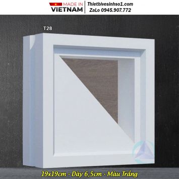 Gạch Thông Gió Màu Trắng T28
