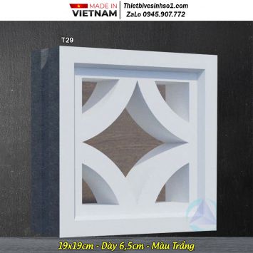 Gạch Thông Gió Màu Trắng T29