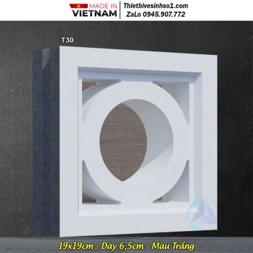 Gạch Thông Gió Màu Trắng T30