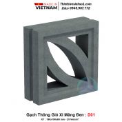 Gạch Thông Gió Xi Măng Đen D01