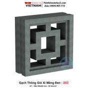 Gạch Thông Gió Xi Măng Đen D02