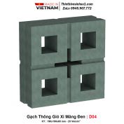 Gạch Thông Gió Xi Măng Đen D04