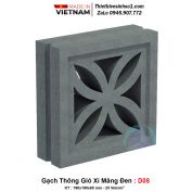 Gạch Thông Gió Xi Măng Đen D08