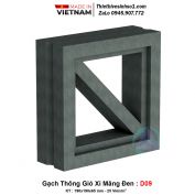 Gạch Thông Gió Xi Măng Đen D09