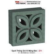 Gạch Thông Gió Xi Măng Đen D11