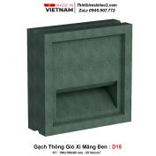 Gạch Thông Gió Xi Măng Đen D15