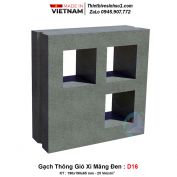 Gạch Thông Gió Xi Măng Đen D16