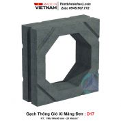 Gạch Thông Gió Xi Măng Đen D17