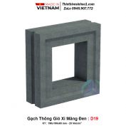 Gạch Thông Gió Xi Măng Đen D19
