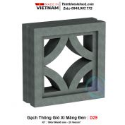 Gạch Thông Gió Xi Măng Đen D29