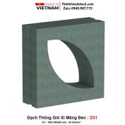 Gạch Thông Gió Xi Măng Đen D31