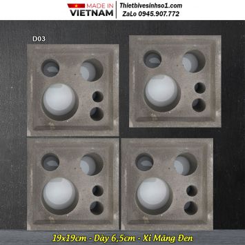 Gạch Thông Gió Xi Măng Đen D03-1