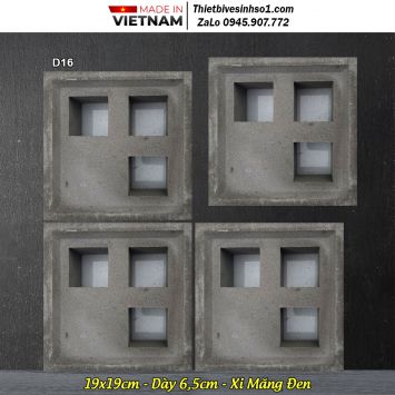 Gạch Thông Gió Xi Măng Đen D16-1