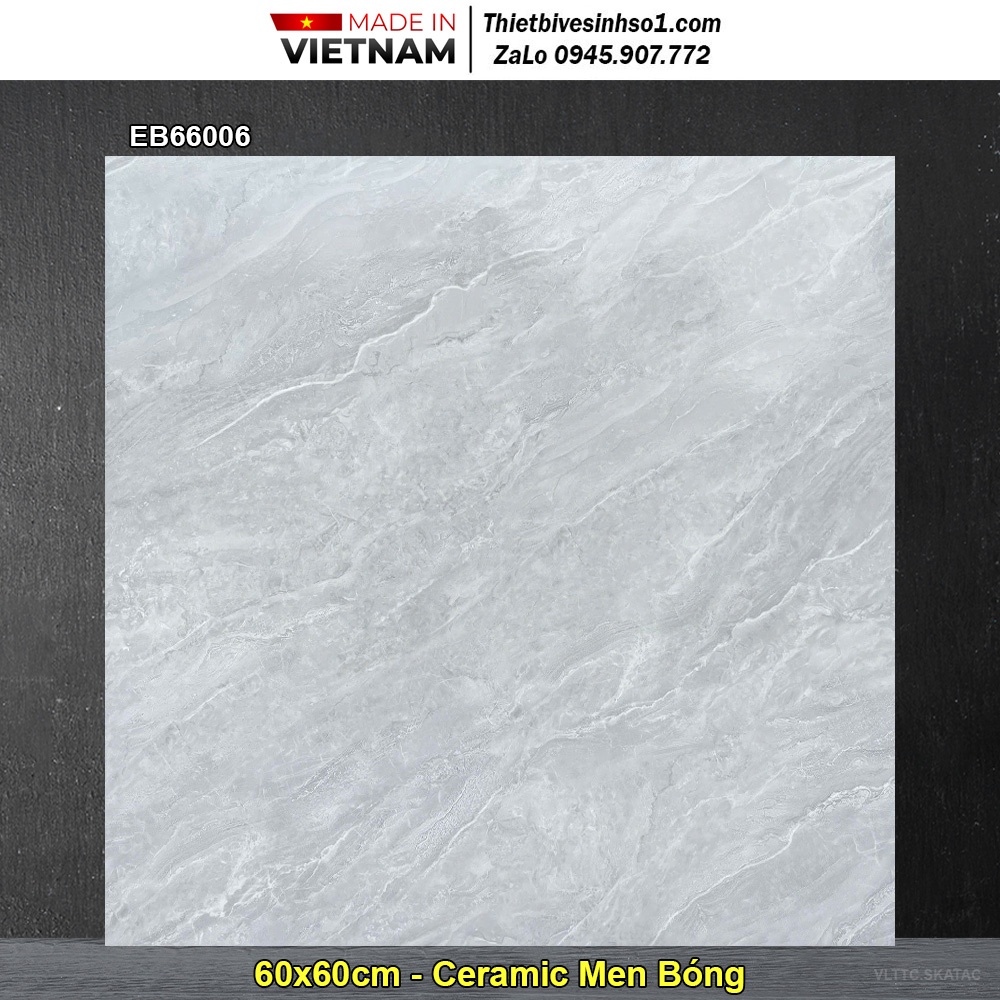 Gạch 60x60 TTC EB66006 Vân Xám