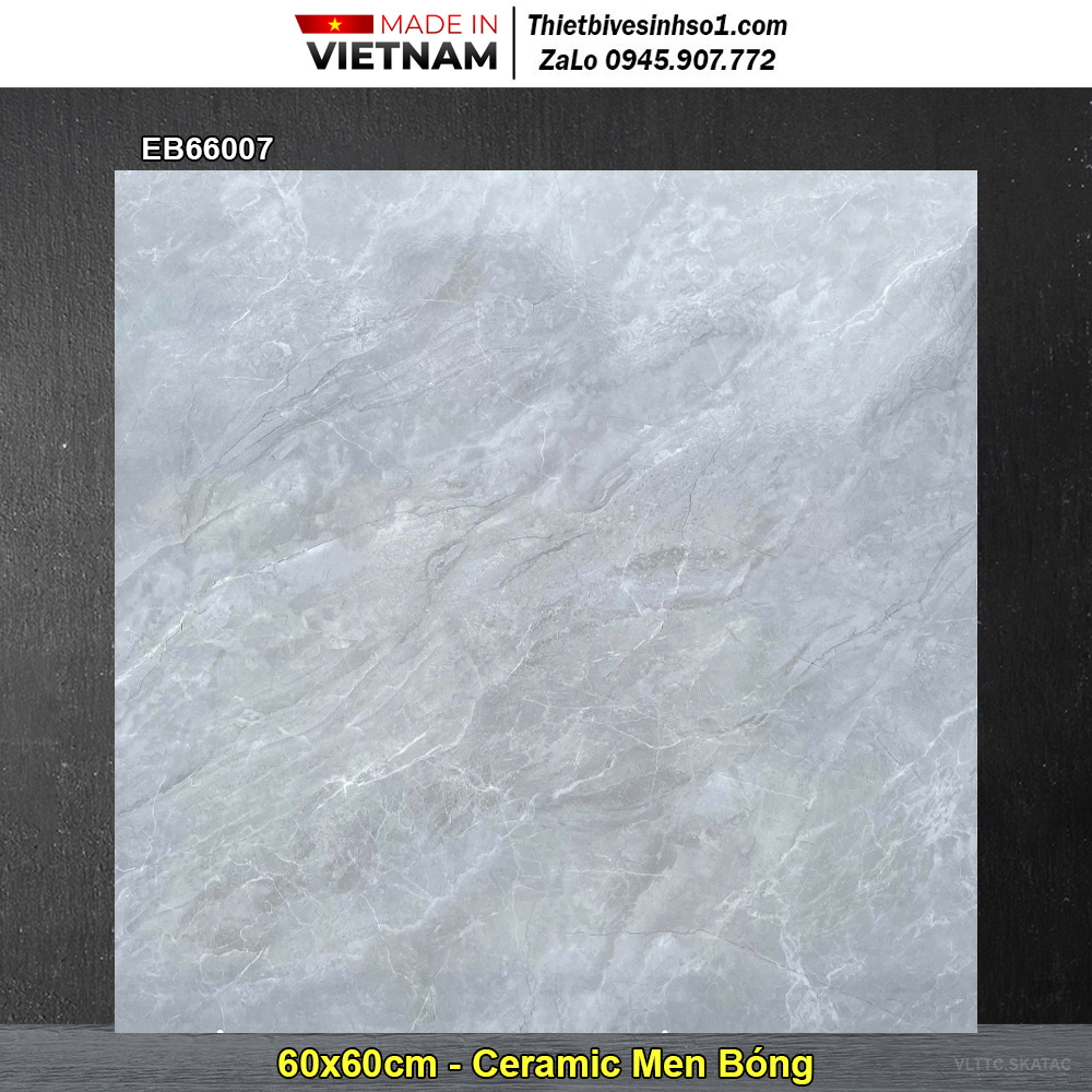 Gạch 60x60 TTC EB66007 Đá Ghi Xám