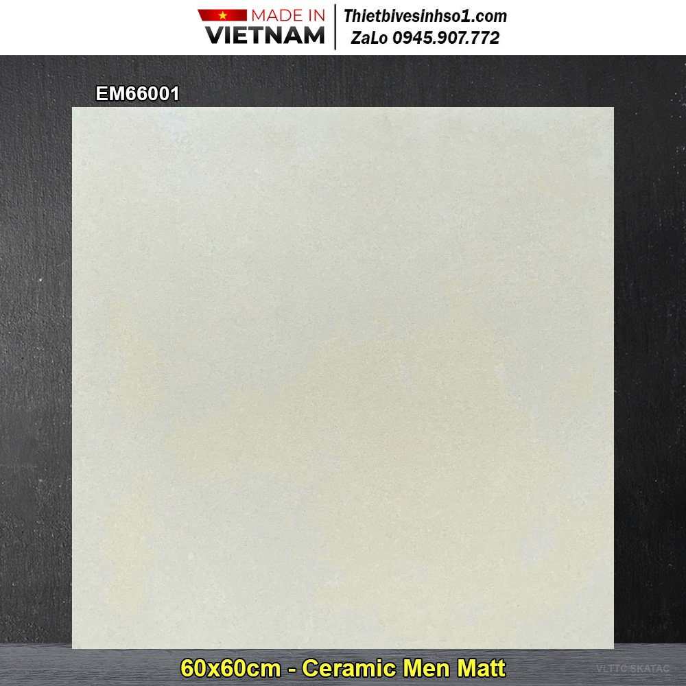 Gạch 60x60 TTC EM66001 Vàng Nhạt