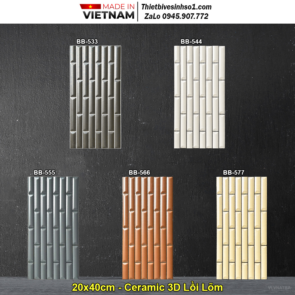 Gạch Ốp Trang Trí 20x40 Việt Nhật BB Gạch Ốp Trang Trí 20x40 Việt Nhật BB