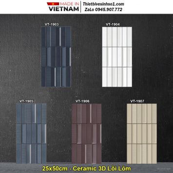 Gạch Ốp Trang Trí 25x50 Việt Nhật VT-19