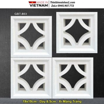 Gạch Thông Gió Xi Măng Trắng GBT-803