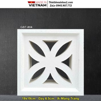 Gạch Thông Gió Xi Măng Trắng GBT-804