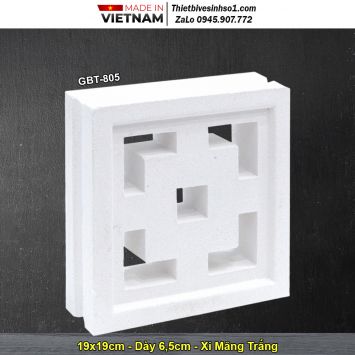 Gạch Thông Gió Xi Măng Trắng GBT-805