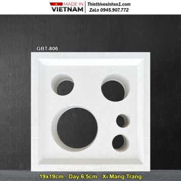 Gạch Thông Gió Xi Măng Trắng GBT-806