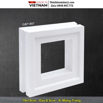 Gạch Thông Gió Xi Măng Trắng GBT-807