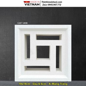 Gạch Thông Gió Xi Măng Trắng GBT-808