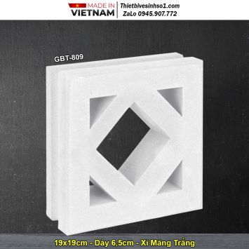 Gạch Thông Gió Xi Măng Trắng GBT-809