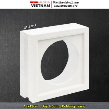 Gạch Thông Gió Xi Măng Trắng GBT-811