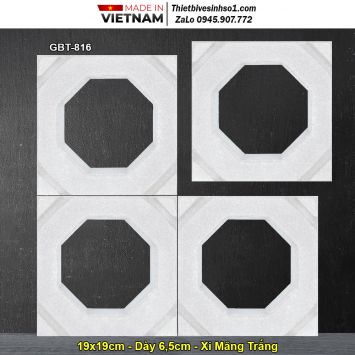 Gạch Thông Gió Xi Măng Trắng GBT-816