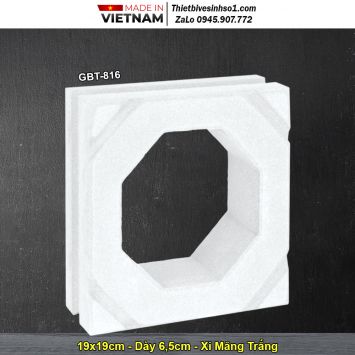 Gạch Thông Gió Xi Măng Trắng GBT-816