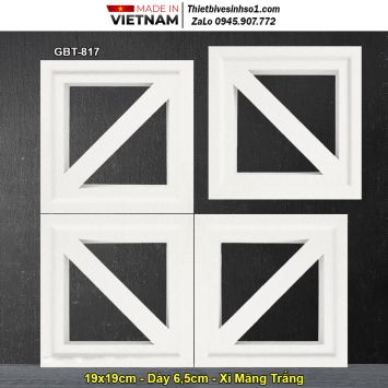 Gạch Thông Gió Xi Măng Trắng GBT-817