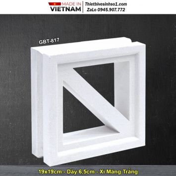 Gạch Thông Gió Xi Măng Trắng GBT-817