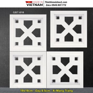 Gạch Thông Gió Xi Măng Trắng GBT-818
