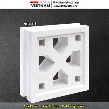Gạch Thông Gió Xi Măng Trắng GBT-818