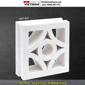 Gạch Thông Gió Xi Măng Trắng GBT-822