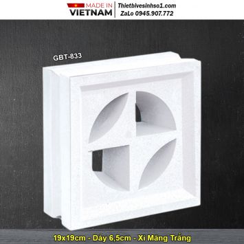 Gạch Thông Gió Xi Măng Trắng GBT-833