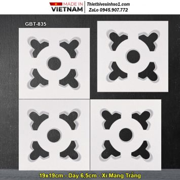 Gạch Thông Gió Xi Măng Trắng GBT-835