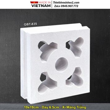Gạch Thông Gió Xi Măng Trắng GBT-835