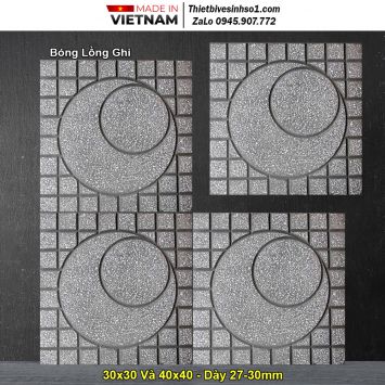 Gạch Terrazzo Bóng Lồng Ghi