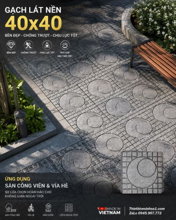 Gạch TERRAZZO Bóng Lồng Ghi