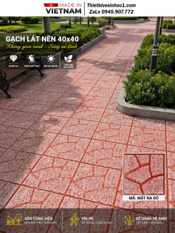 Gạch TERRAZZO Mắt Na Đỏ