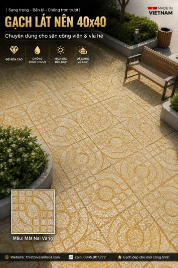 Gạch TERRAZZO Mắt Nai Vàng