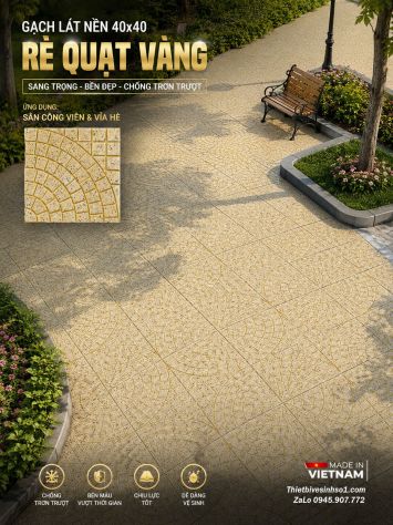 Gạch TERRAZZO Rẻ Quạt Vàng