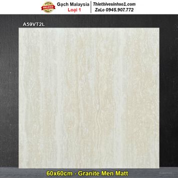 Gạch 60x60 Malaysia A59VT2L Sọc Vàng Kem