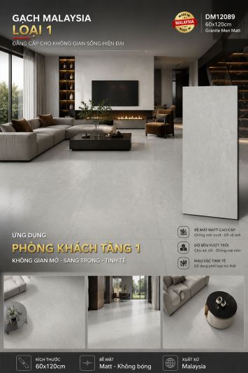 Gạch 60x120 Malaysia DM12089