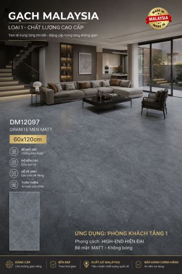 Gạch 60x120 Malaysia DM12097