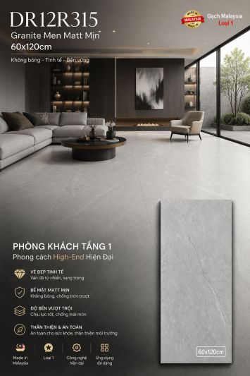 Gạch 60x120 Malaysia DR12R315