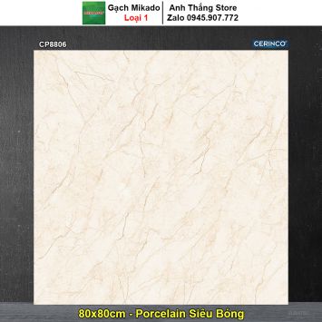 Gạch 80x80 Mikado CP8806 Vàng Kem